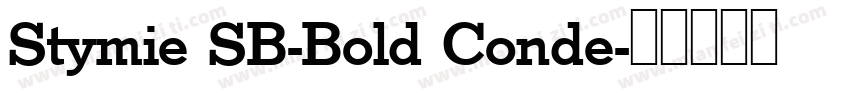 Stymie SB-Bold Conde字体转换